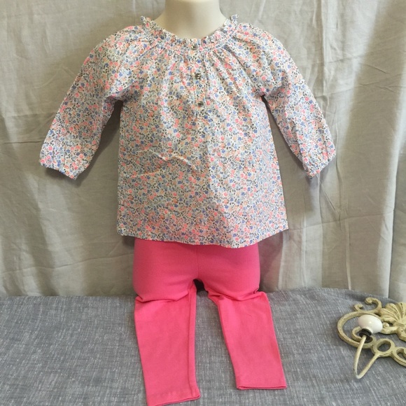 Carter's Other - Carter’s girl’s top and leggings set FREE shorts
